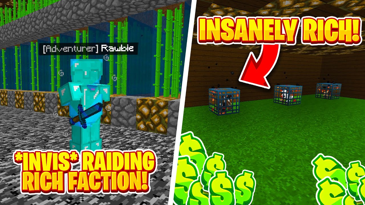 I ATTEMPTED TO *INVIS RAID* A RICH FACTION! | SaiCoPvP Warlock Realm [3] | How-To Factions