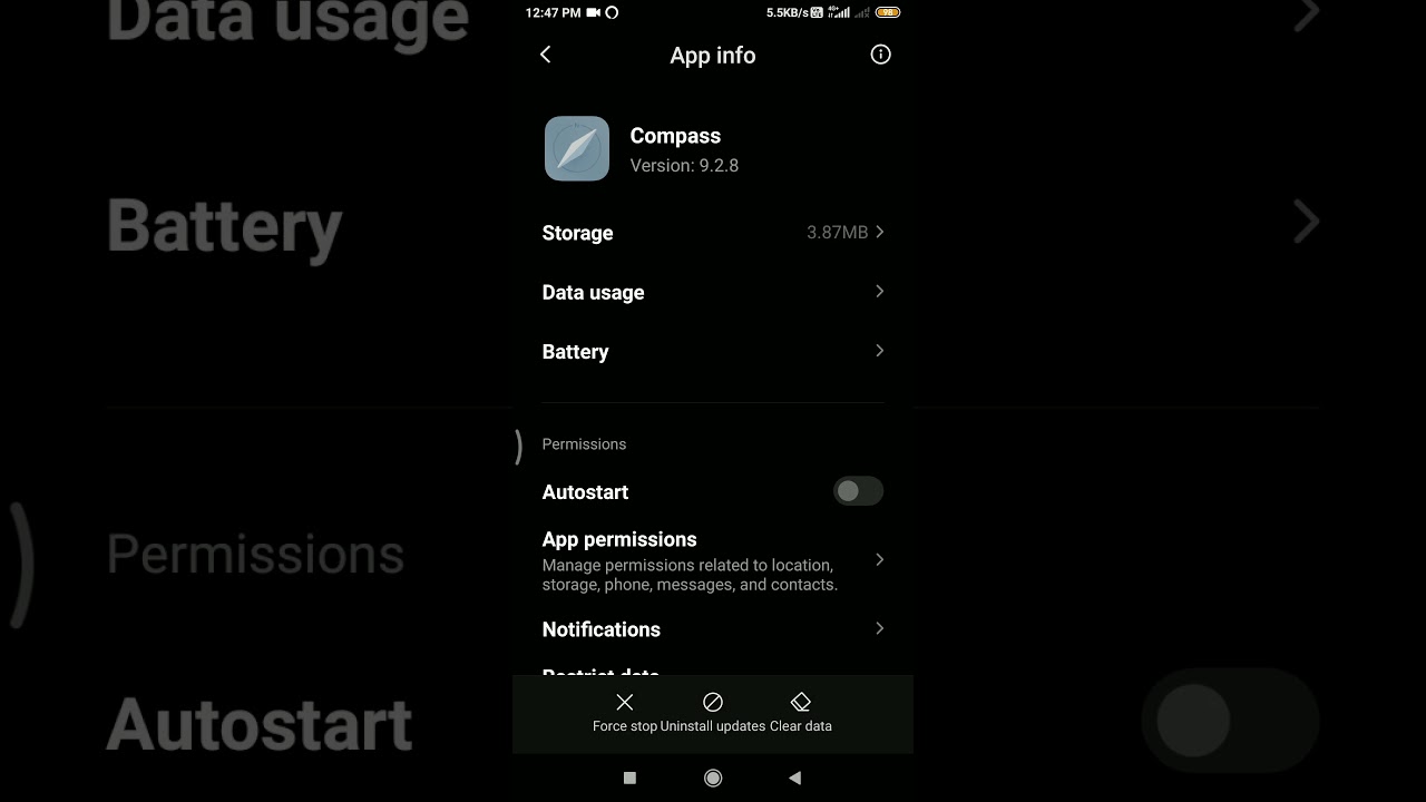 how to use compass in miui11