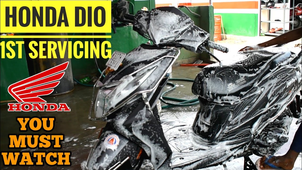 Honda Dio Servicing/How to change Engine oil/ Foam Washing/BvjTech