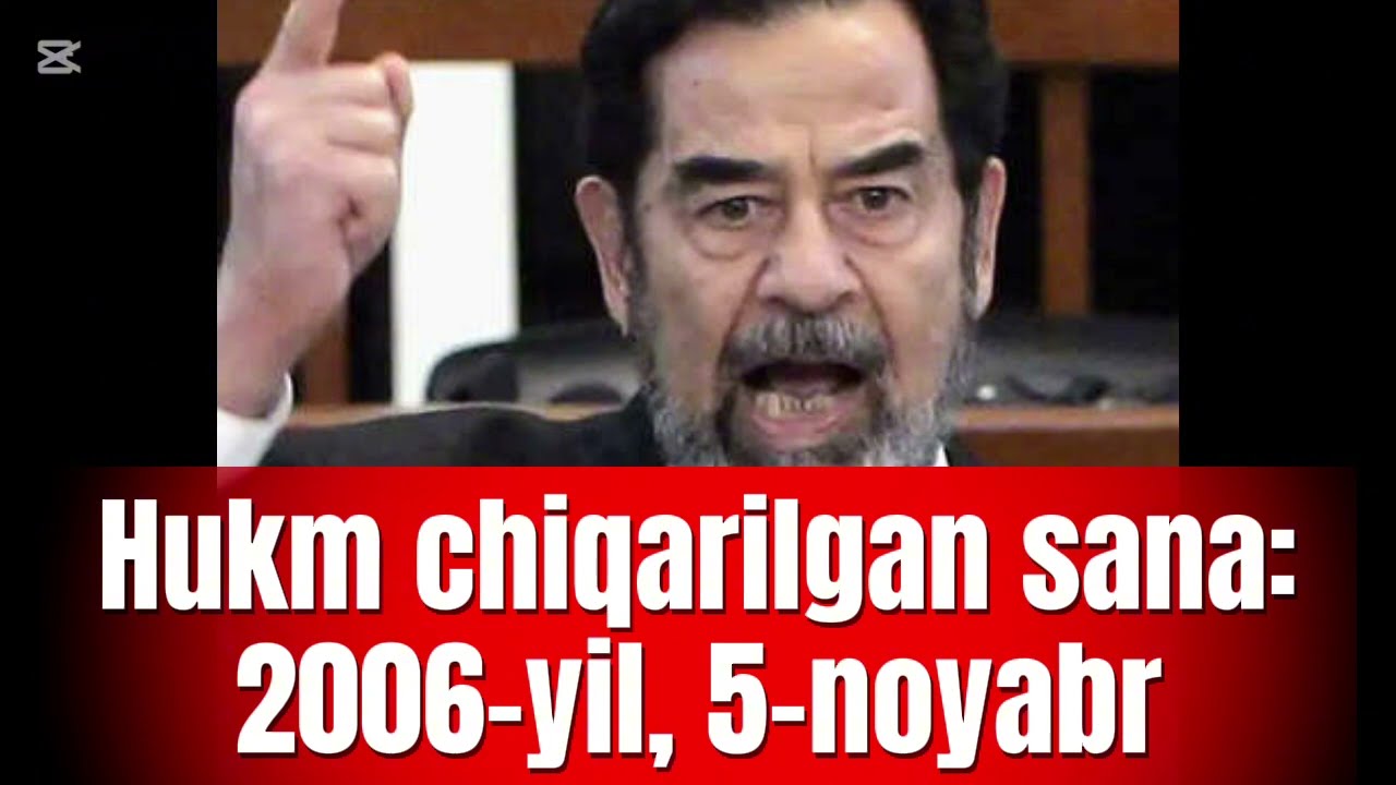 Saddam Husayn:Sud jarayoni va qatl! 