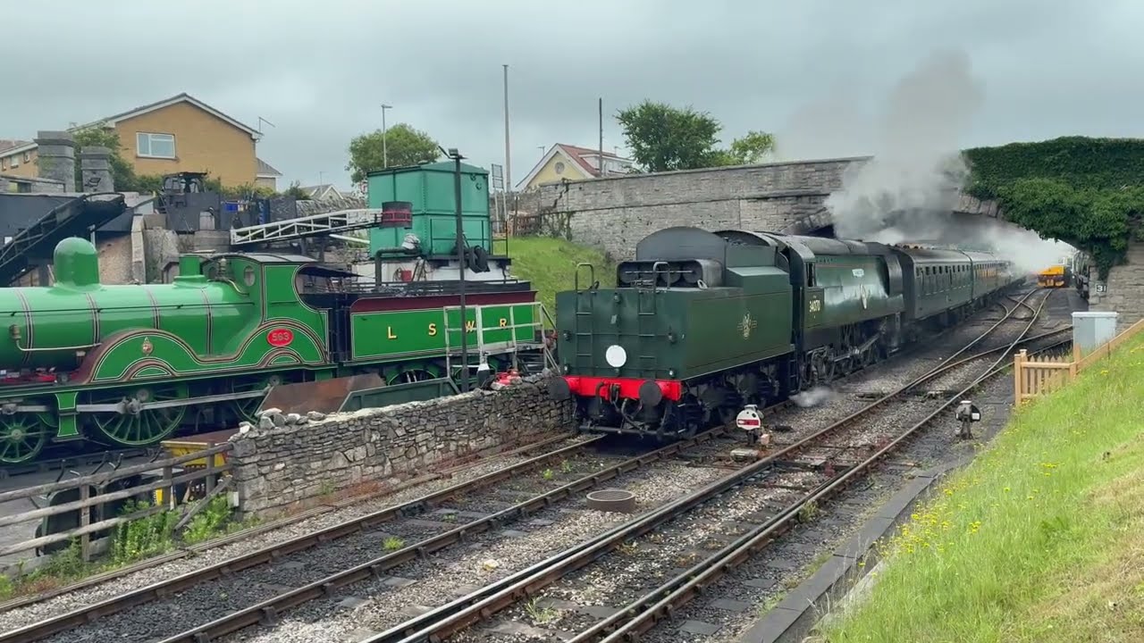 Corfe Castle and Swanage Railway scenes June 2025