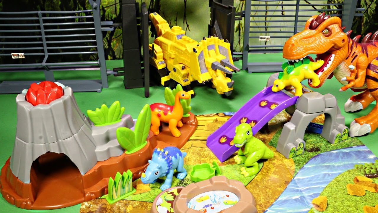 New Kid Connection Dinosaur Play Set T-Rex Vs Dinotrux Dozer & Ty Rux Unboxing Toys For Kids