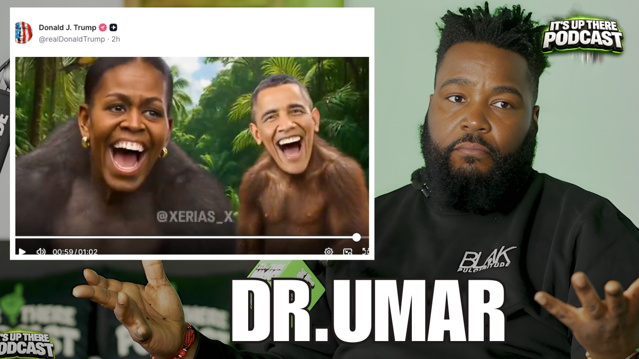 Dr. Umar Johnson Finally BREAKS SILENCE on Trump Posting the Obamas as Monkeys!
