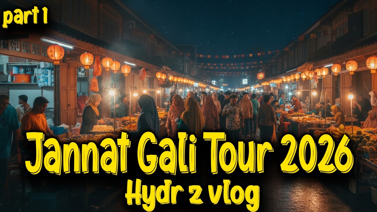 Jannat Gali Mari Abad Tour 2026 | Ramadan Night | Food Street of mariabad | Part 1 | Hydr z vlog