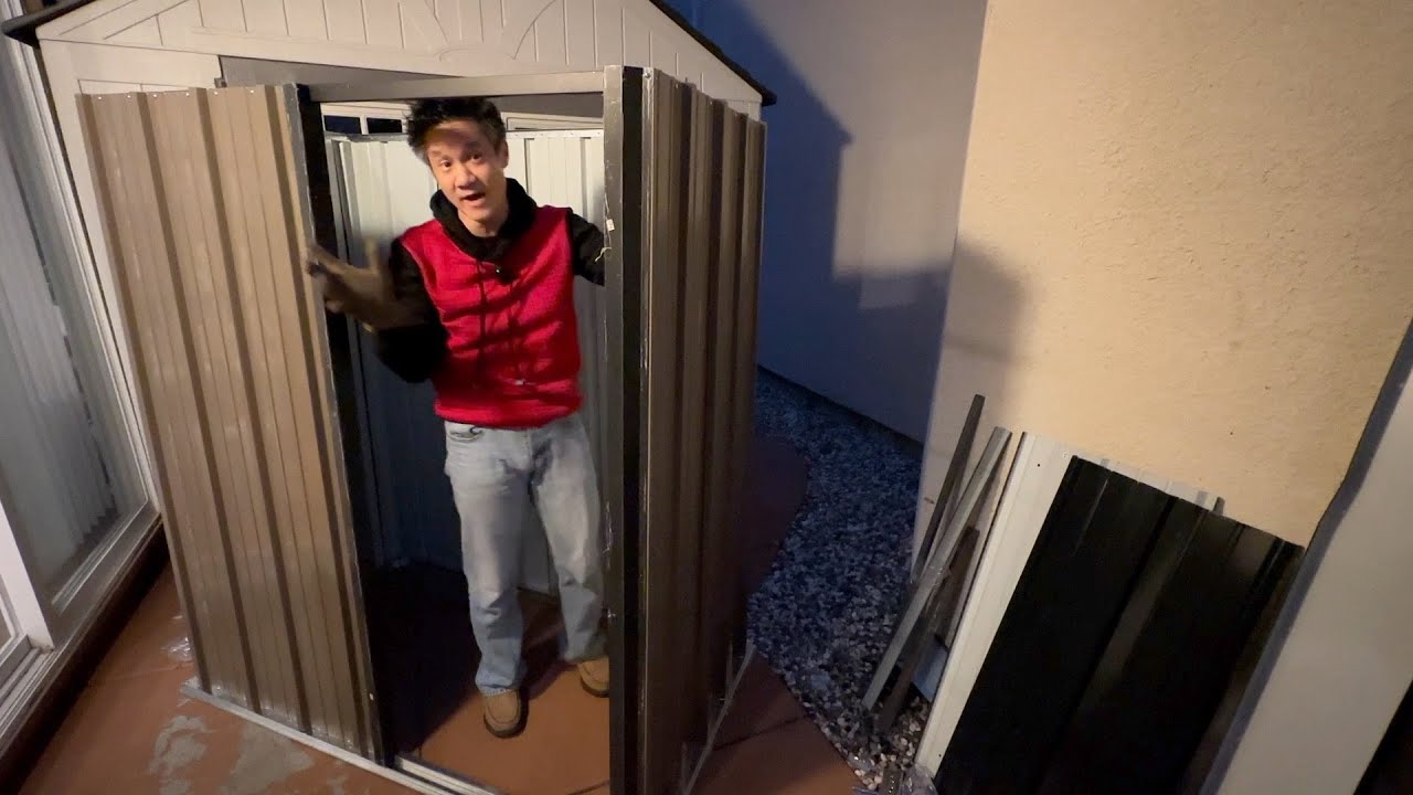 Assembling a 5x3 Outdoor Metal Garden Shed!