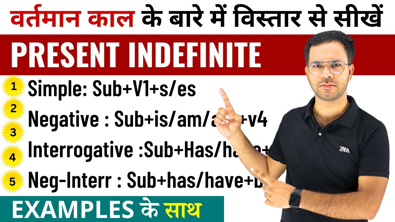 Present Indefinite Tense in English Grammar | Learn Simple Present Tense Rules with Examples