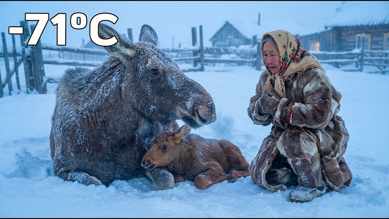 🫎 Sick Moose & Calf Collapsed at Her Door. What This 80 - Year - Old Woman Did Next....