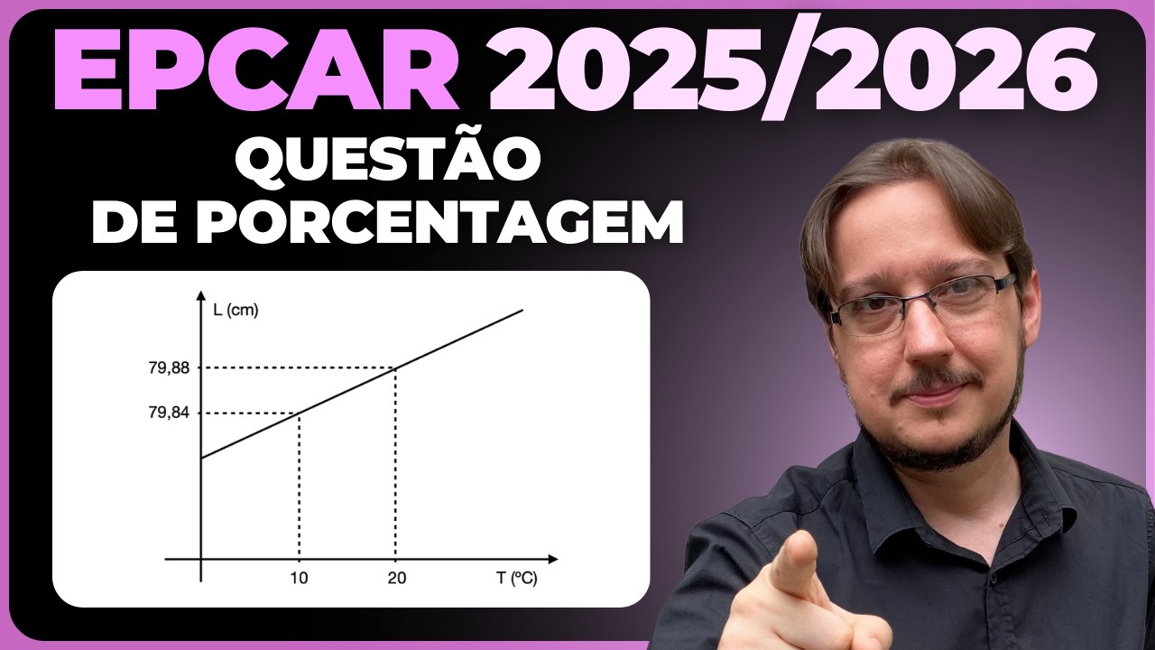EPCAR || Porcentagem || Considere uma certa barra de metal que possui um comprimento inicial L_0, em