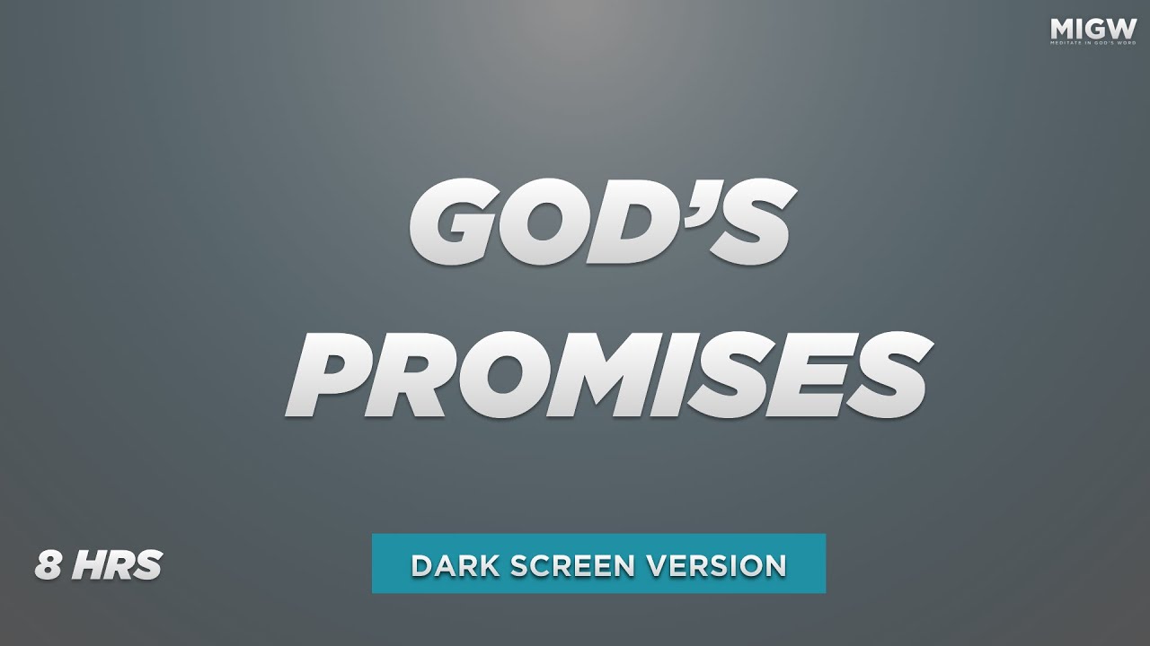50 of God's Promises to Meditate on |  Dark Screen Version | Listen While You Sleep