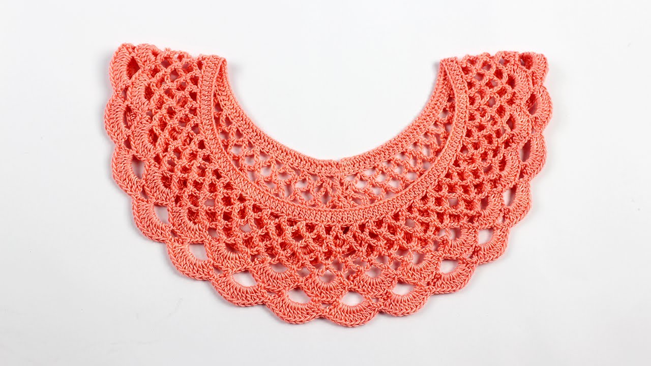 Very easy crochet collar | crochet neck design | কুশিকাটার গলাার ডিজাইন-61