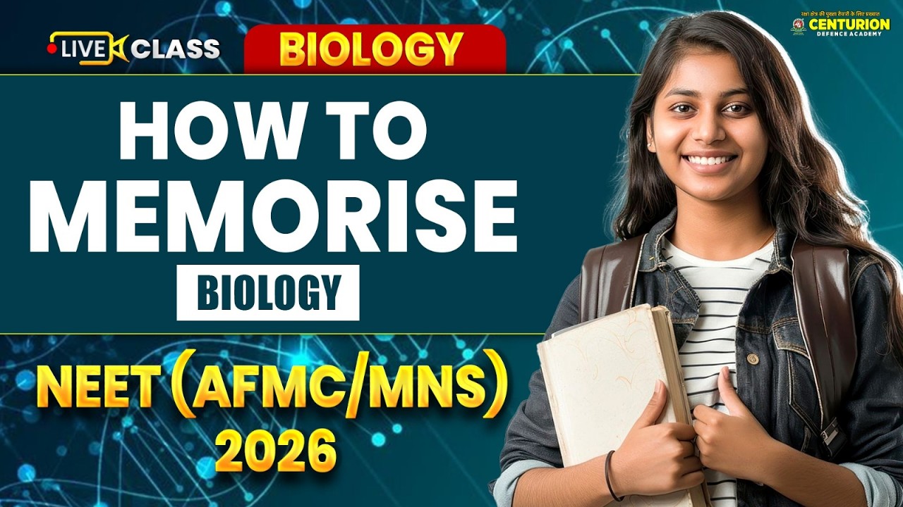 How to Memorise Biology Easily? | NEET 2026 Strategy | Proven Memorisation Techniques for NEET