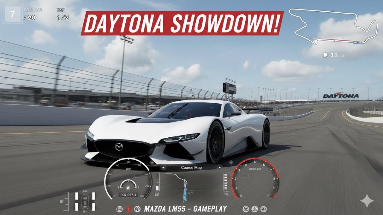 Daytona International Speedway/MAZDA LM55 ile yarıştım. 