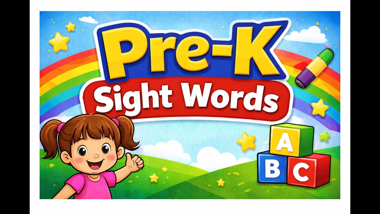 Pre-K Sight Words | Lesson 1 through 4