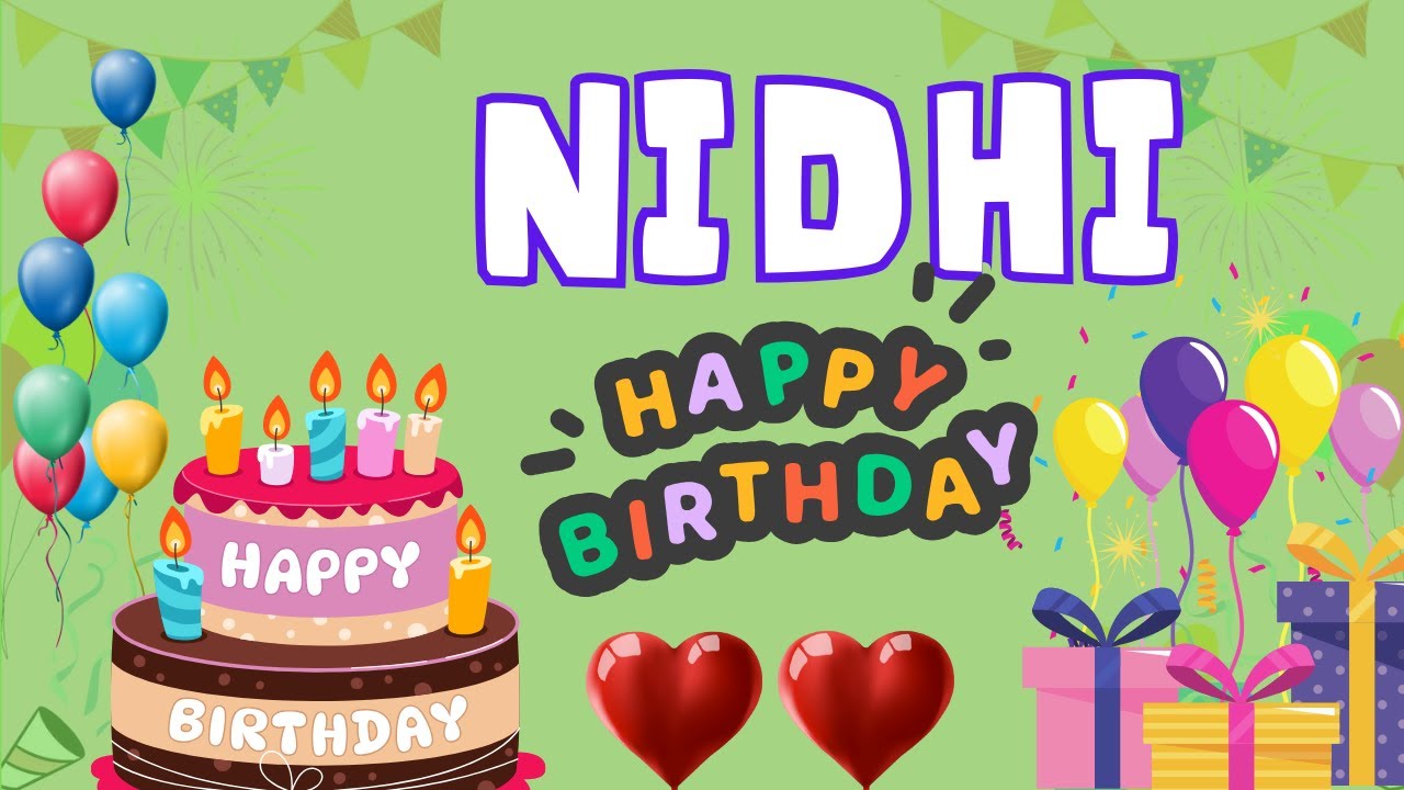 Happy Birthday Nidhi, Birthday of Nidhi, Best Birthday Wishes