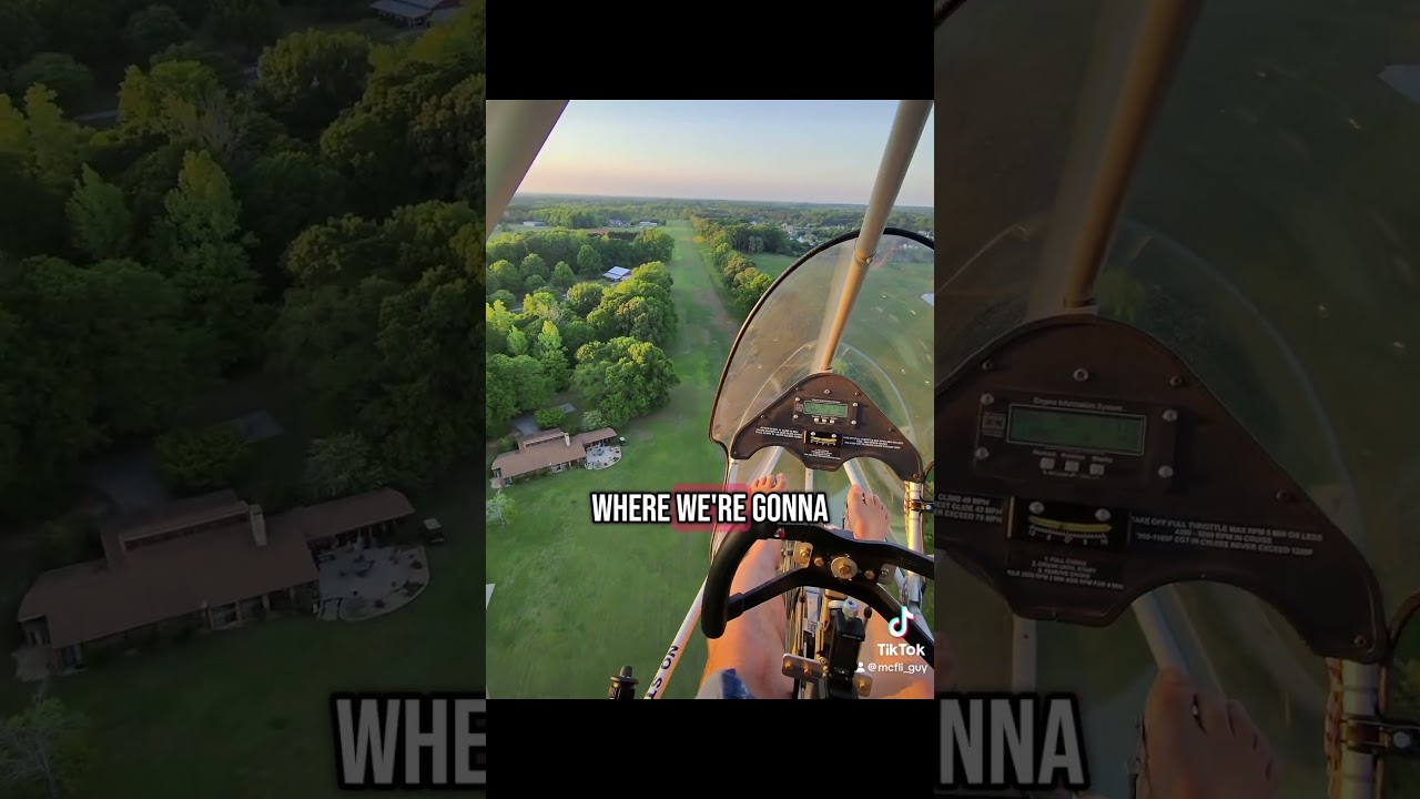 Showing you how to land my single seat airplane that requires no pilots license! 