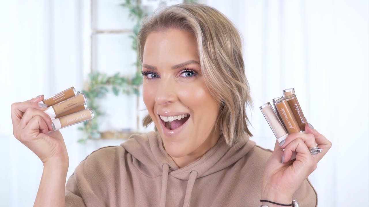 BRAND NEW JANE IREDALE PURE MATCH CONCEALER | REVIEW AND SWATCHES OF EVERY SHADE