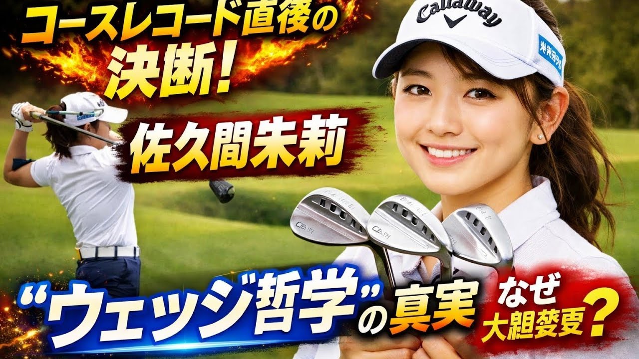 コースレコード直後に衝撃の決断！佐久間朱莉が語る“ウェッジ哲学”とは？ゴルフ界が注目する理由