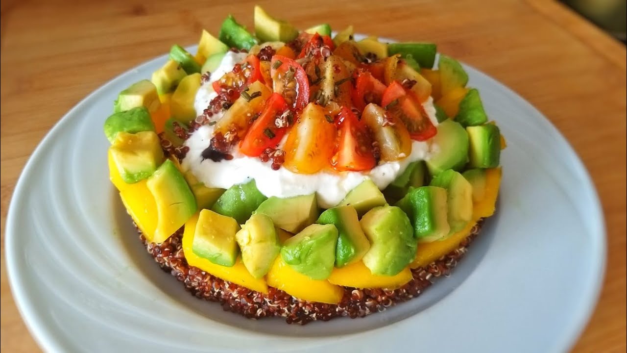 Je ne peux pas m'emp&ecirc;cher de manger cette salade ! / Salade de quinoa, mangue & avocat