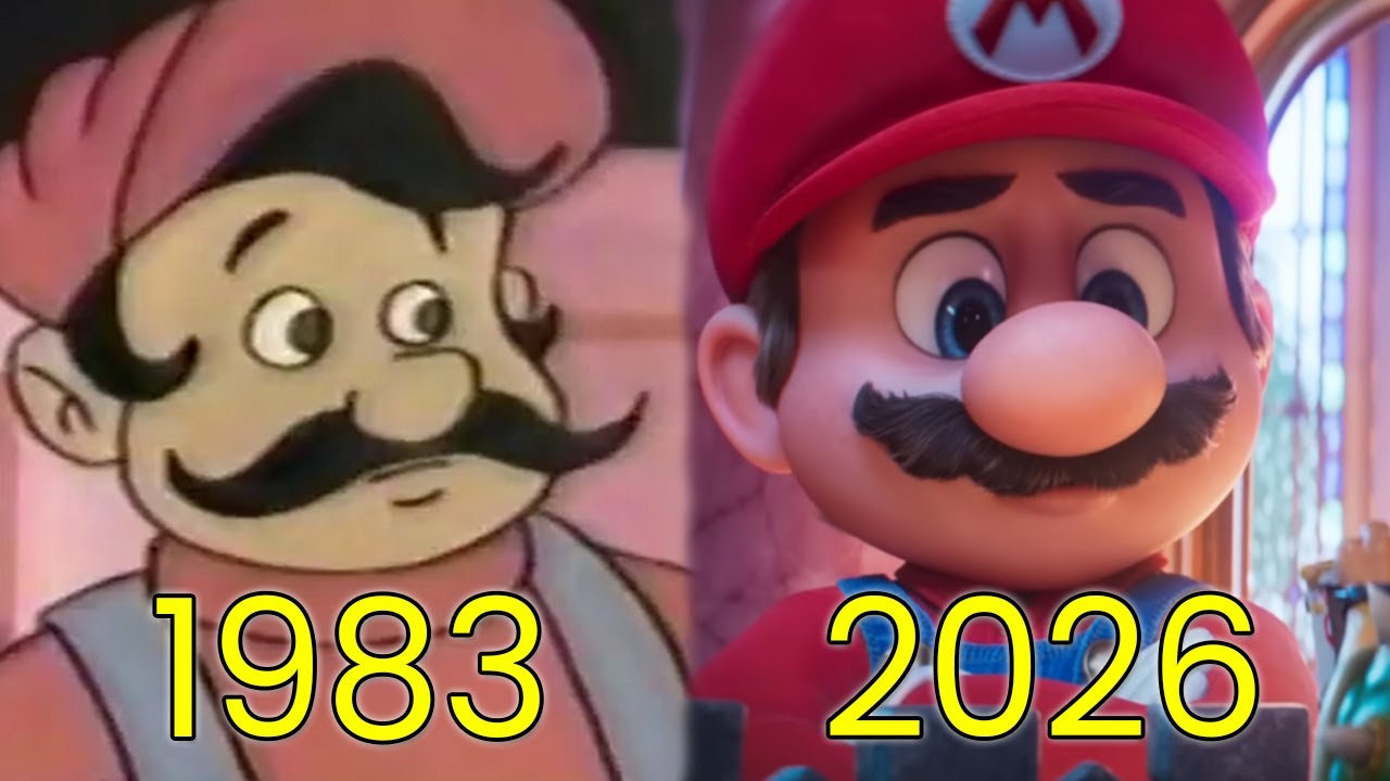 Эволюция Марио в кино и на телевидении (1983-2026)