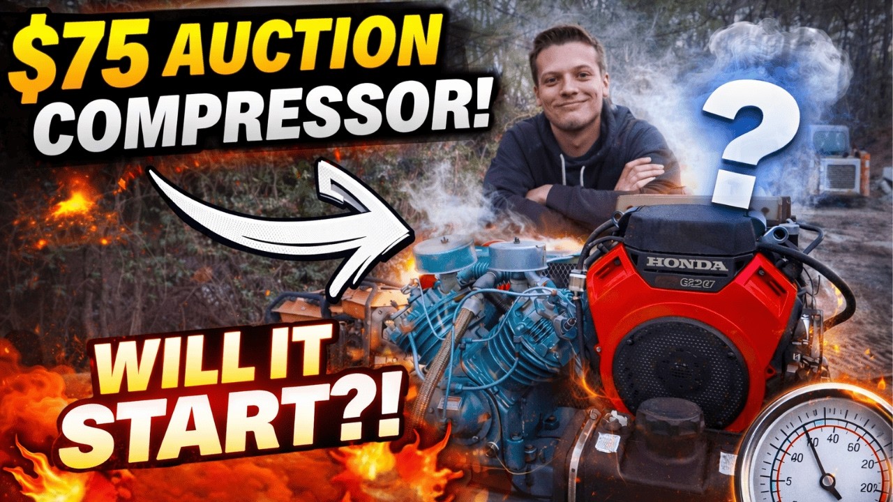 I Bought a $75 Auction Compressor… Will It Actually Run?!