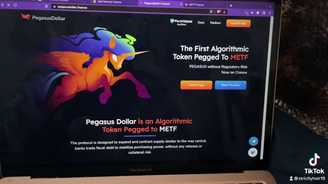 Pegas Dollar, METF, MMF, CRONOS blockchain