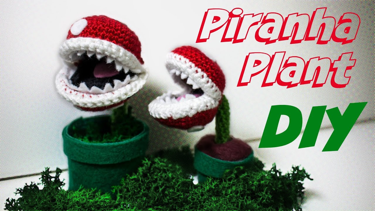 Piranha Plant Häkelanleitung Amigurumi *einfach* DIY by justMiko