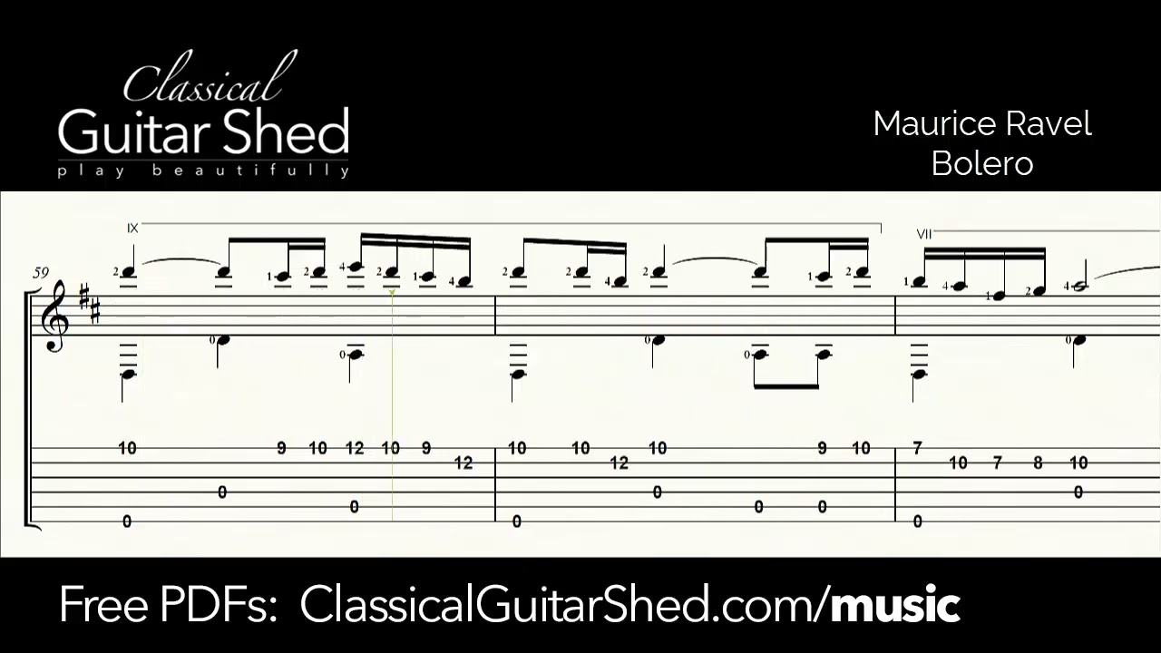Maurice Ravel Bolero free sheet music