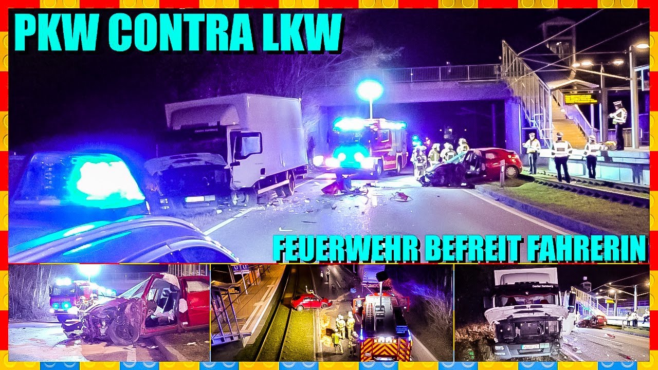 📍 Frontalcrash PKW contra LKW 📍Feuerwehr Remseck befreit Fahrerin  🚒 Hund verletzt 🚑 Vollsperrung