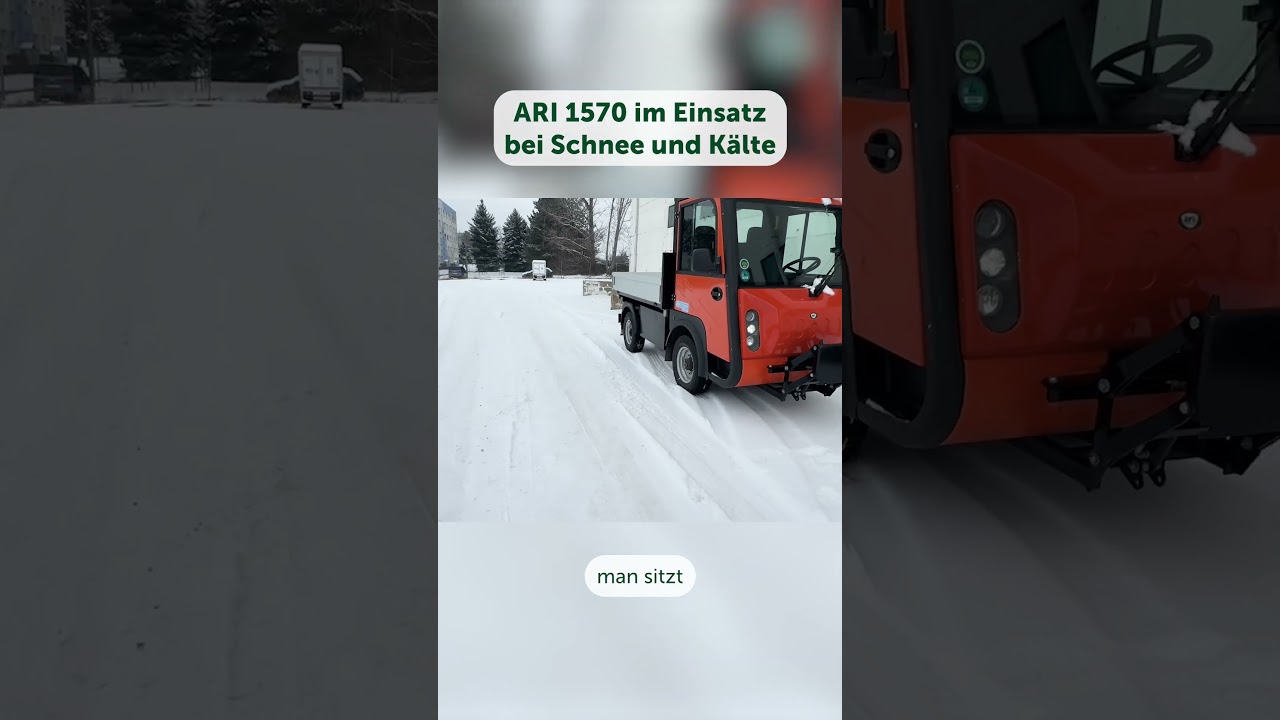 ARI 1570 als im Wintereinsatz: Elektrisch, robust und vielseitig