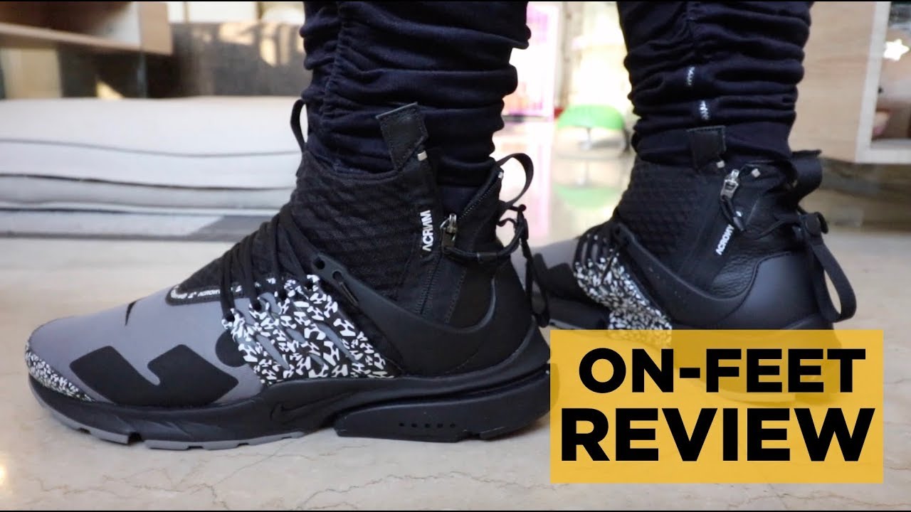 Nike Acronym Presto Mid Cool Grey On-Feet Review