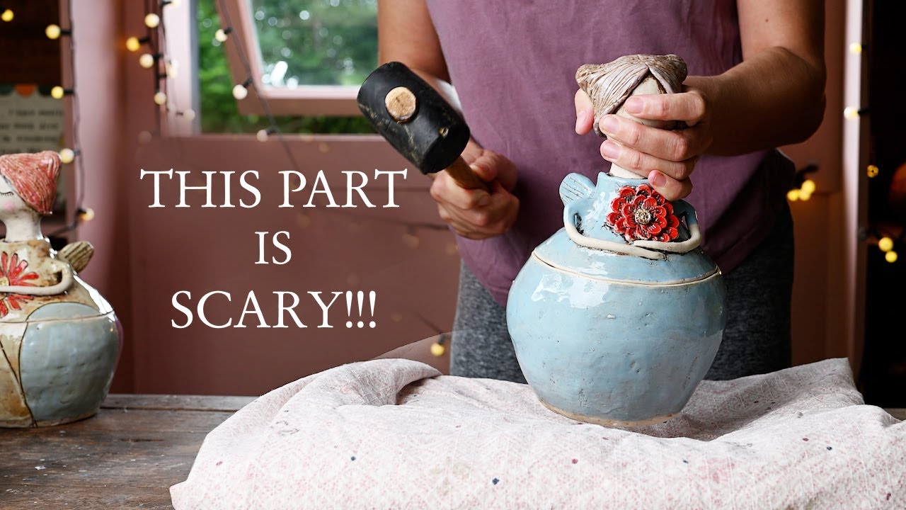 The scariest moment in making my ceramic fairies…