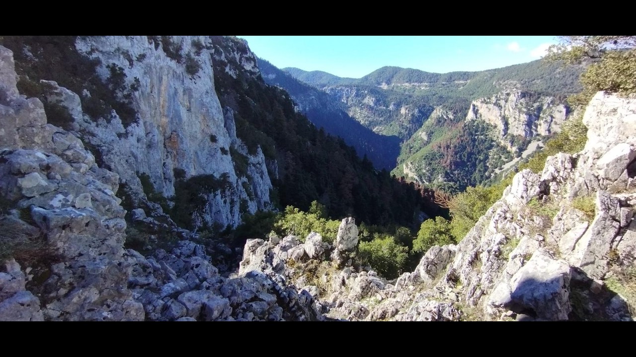 Mount Parnassus: Solo hike through old paths, rocky mountain passages, wire bidge and cave chappel!