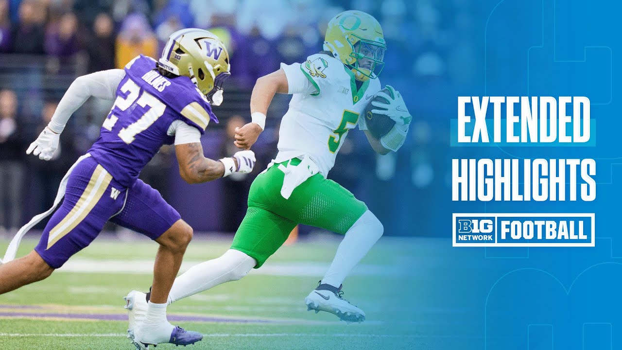 Oregon vs. Washington | EXTENDED HIGHLIGHTS | Big Ten Football | 11/29/25