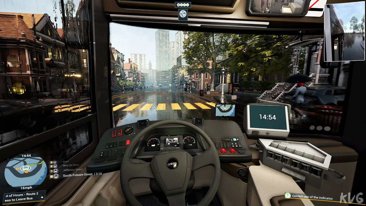 Bus Simulator 21 - Rain Gameplay (PS5 UHD) [4K30FPS]