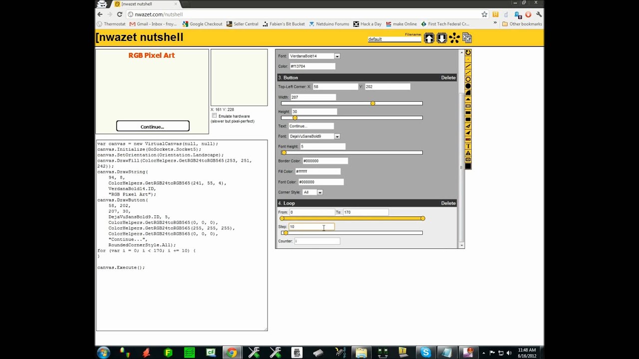 [nwazet Nutshell: Visual Display Designer & Code Generator - Tutorial