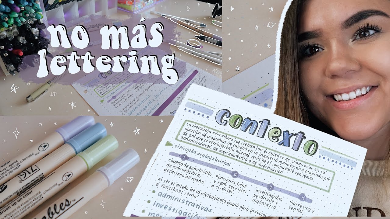 NO MÁS LETTERING - apuntes bonitos sin LETTERING 🖌✨