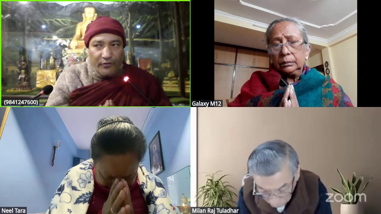 सम्पूर्ण बुध्द वचन त्रिपिटक पाठ हरेक साँझ 4:30 बजे प्रणिधि पूर्ण महाविहार's Personal Meeting Room