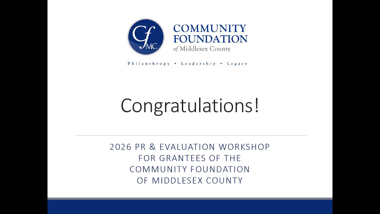 2026 CFMC January PR & Evaluation Workshop