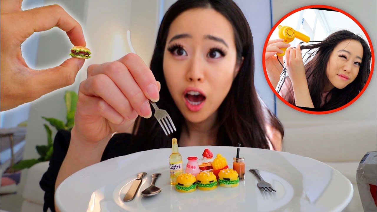 using only TINY THINGS for 24 HOURS CHALLENGE