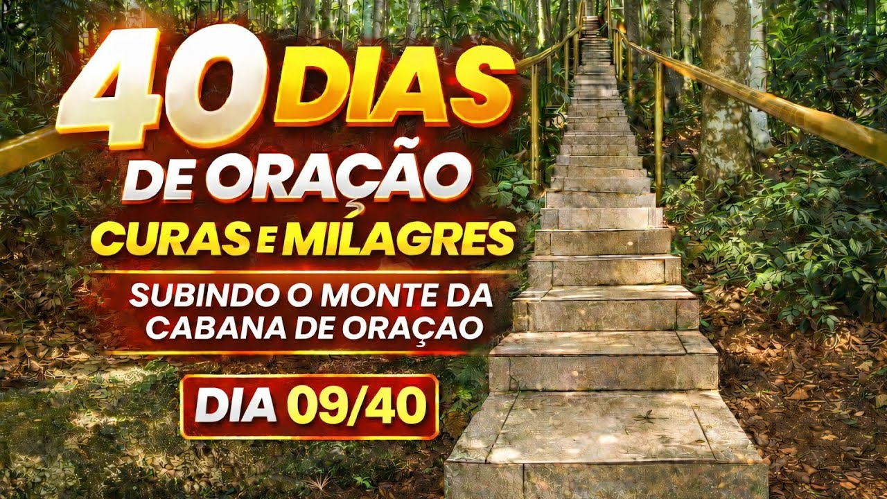 Oração de vitória, Dia 09/40 da Campanha de 40 dias de oração, curas e milagres na cabana de oração.