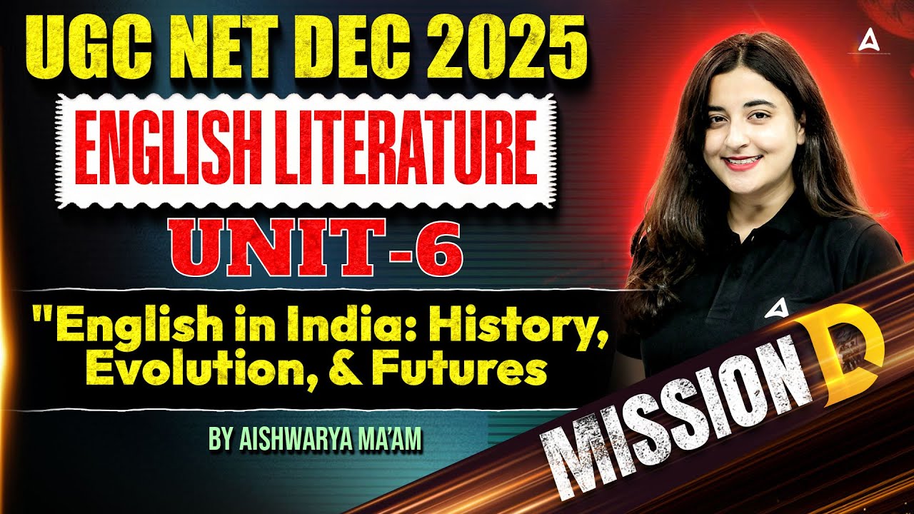 UGC NET English Literature English In India: History, Evolution And Futures By Aishwarya Mam