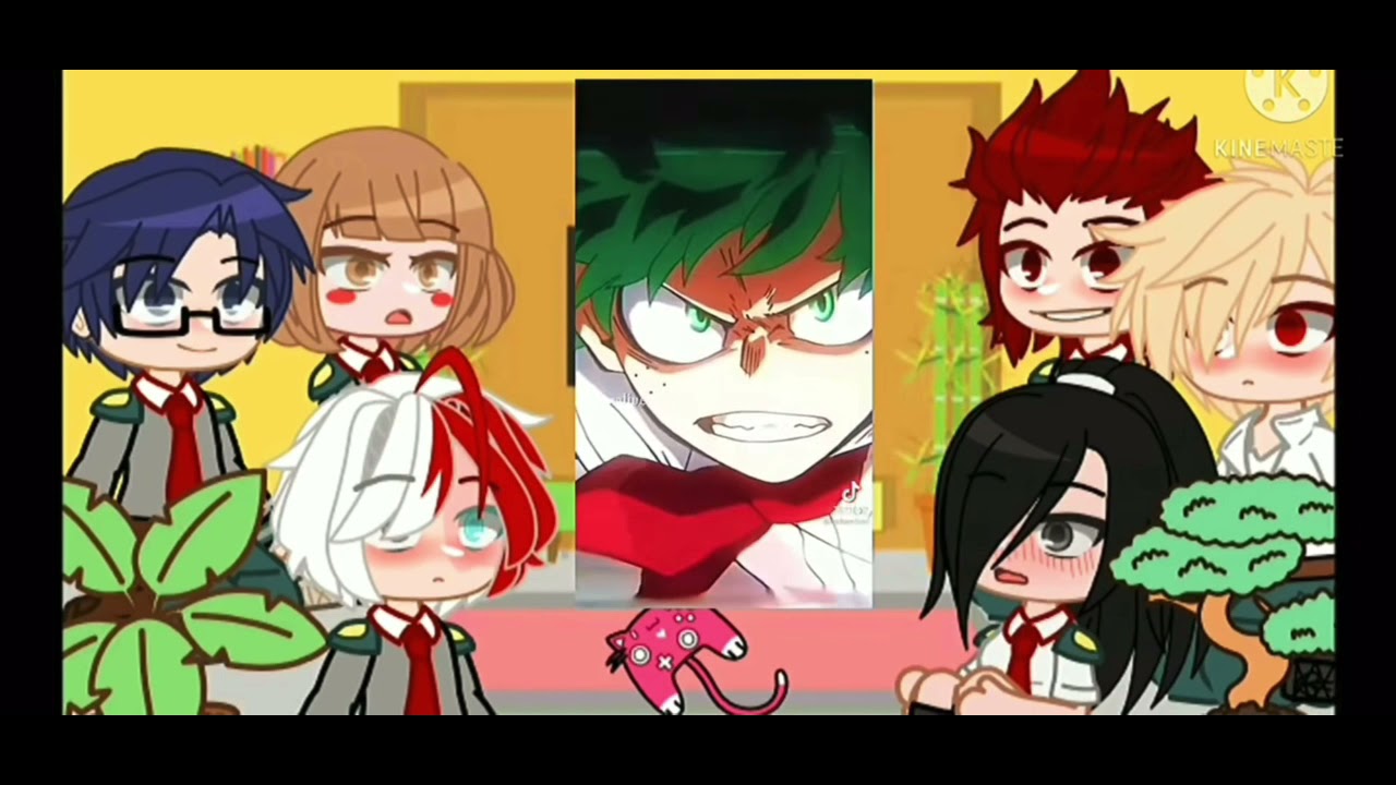 Mha react to singer deku