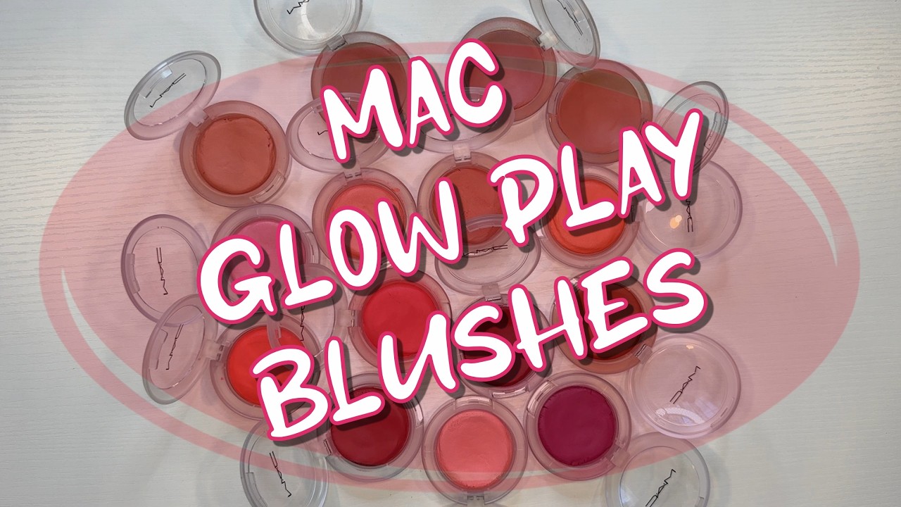 Показываю все оттенки румян MAC Glow Play.