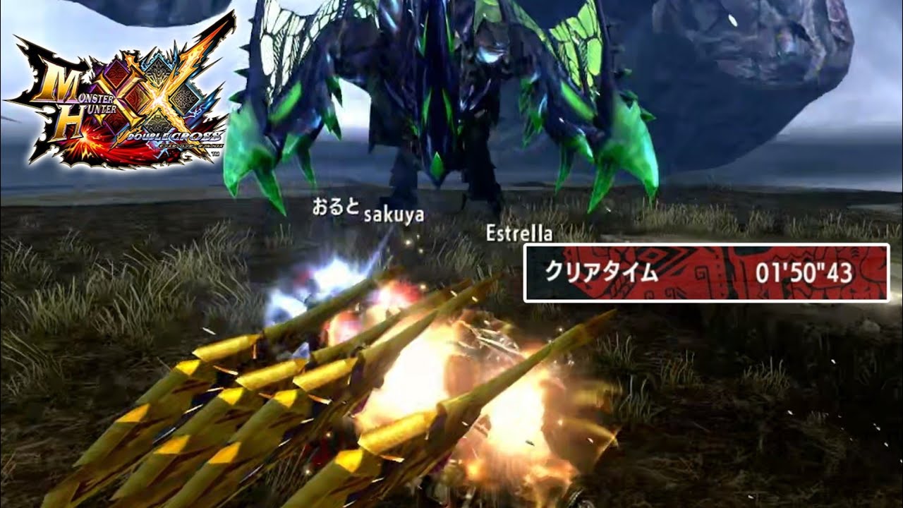 【MHXX】超特青電主を1分台で葬る大剣部隊