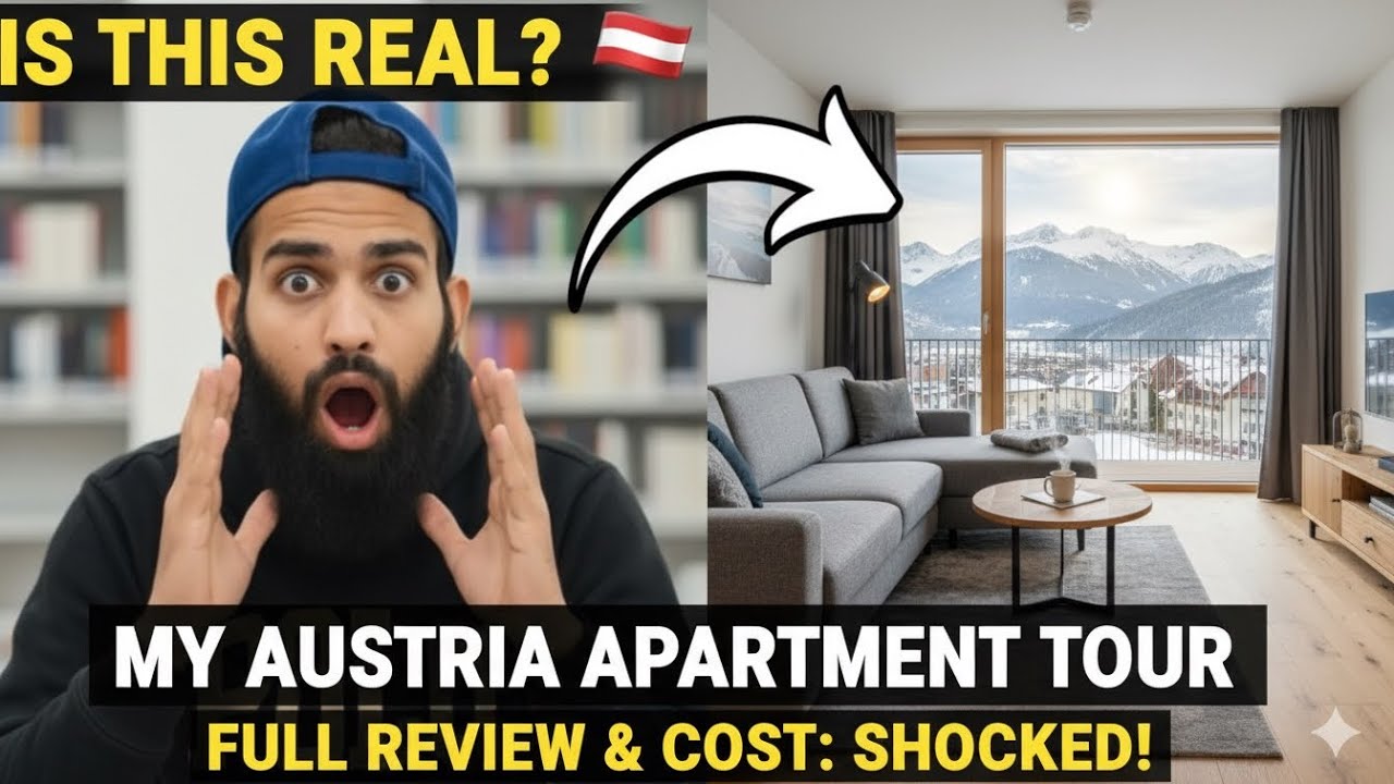 🇦🇹 My Accommodation in Austria | Full Apartment Tour, Monthly Rent, and Real Living Costs Explained!