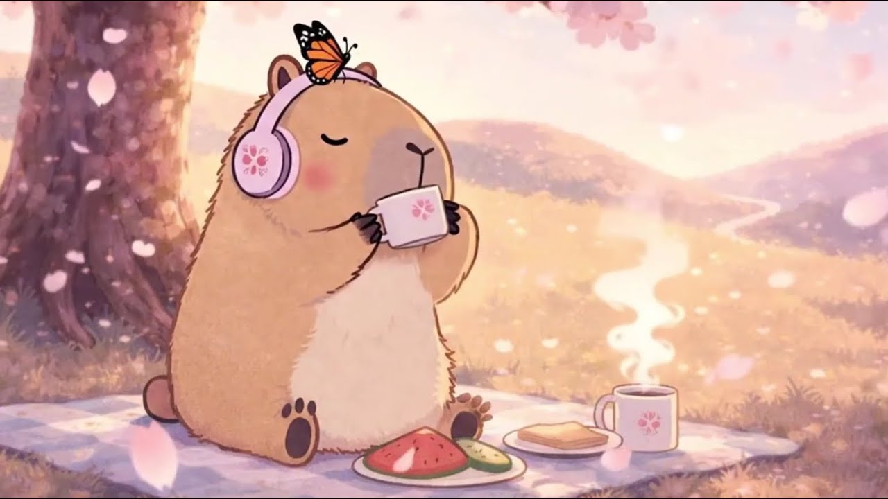 Peaceful Rain in the Garden 🍃 Sleepy Lofi Hiphop Music [Stress Relief]