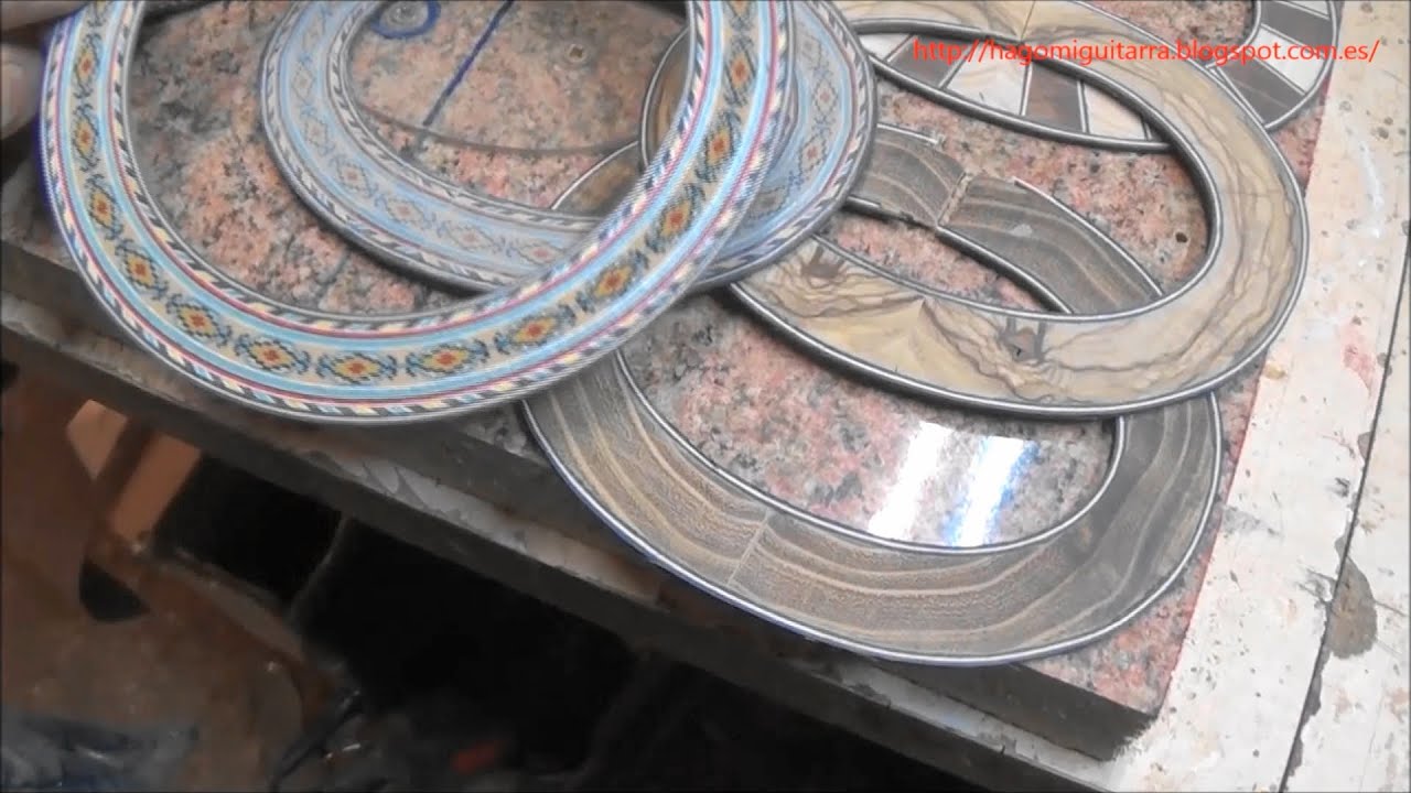 Construcción de guitarras-Rosetas. Convertir rosetas redondas en ovaladas