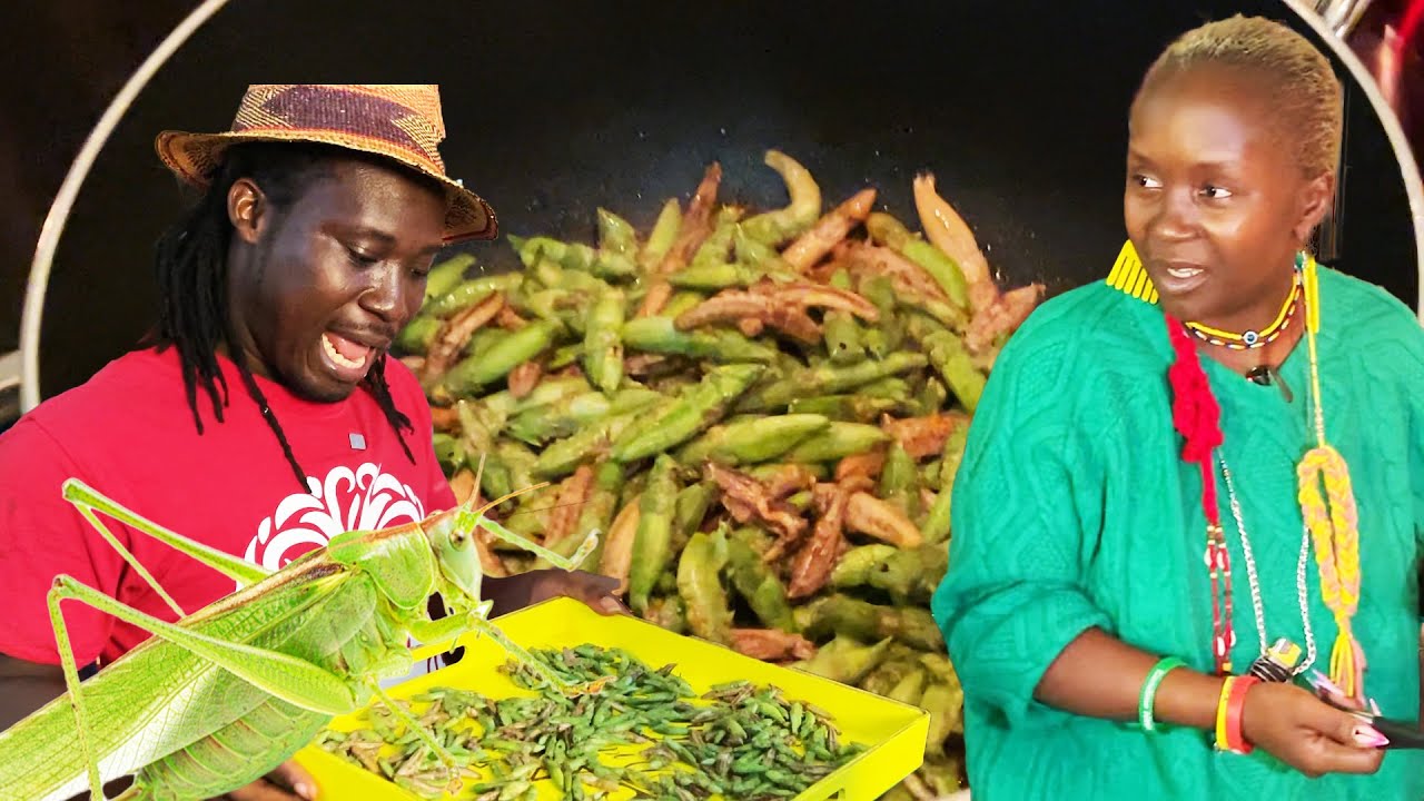 Cooking Grasshopper Meal With Anne Kansiime | Ugandan Delicacy