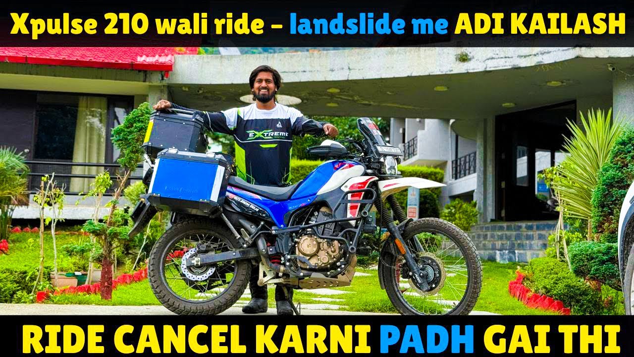 Landslide se bach ke, faith ke saath – Adi Kailash ride continues 🛣️🛕