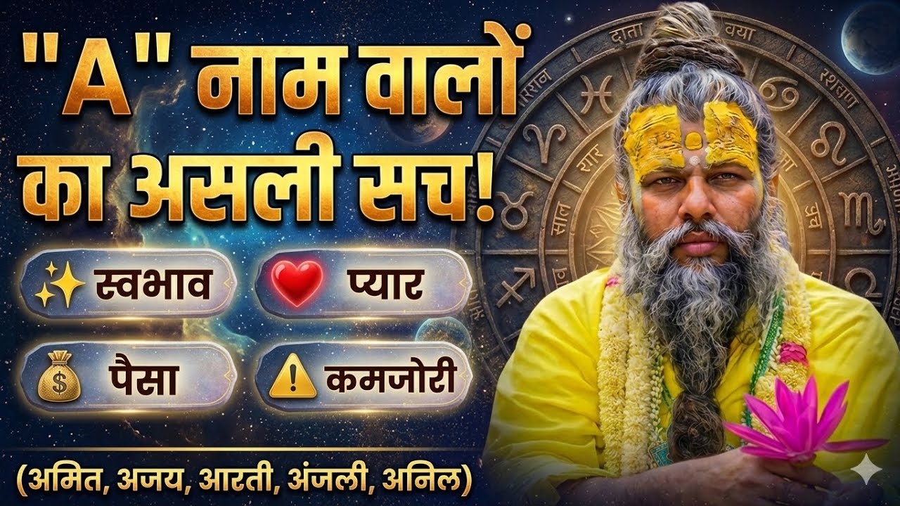 भूलकर भी 'A' नाम वालों से पंगा मत लेना! जाने इनका सबसे बड़ा राज़ 🤫 | Name Astrology A Letter